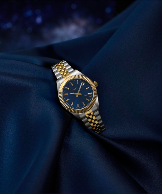 TW2Y20200 Timex Legacy Celestial 36mm Stainless Steel Bracelet Watch Campaign Key Silhouettes (Beauty shots) Image