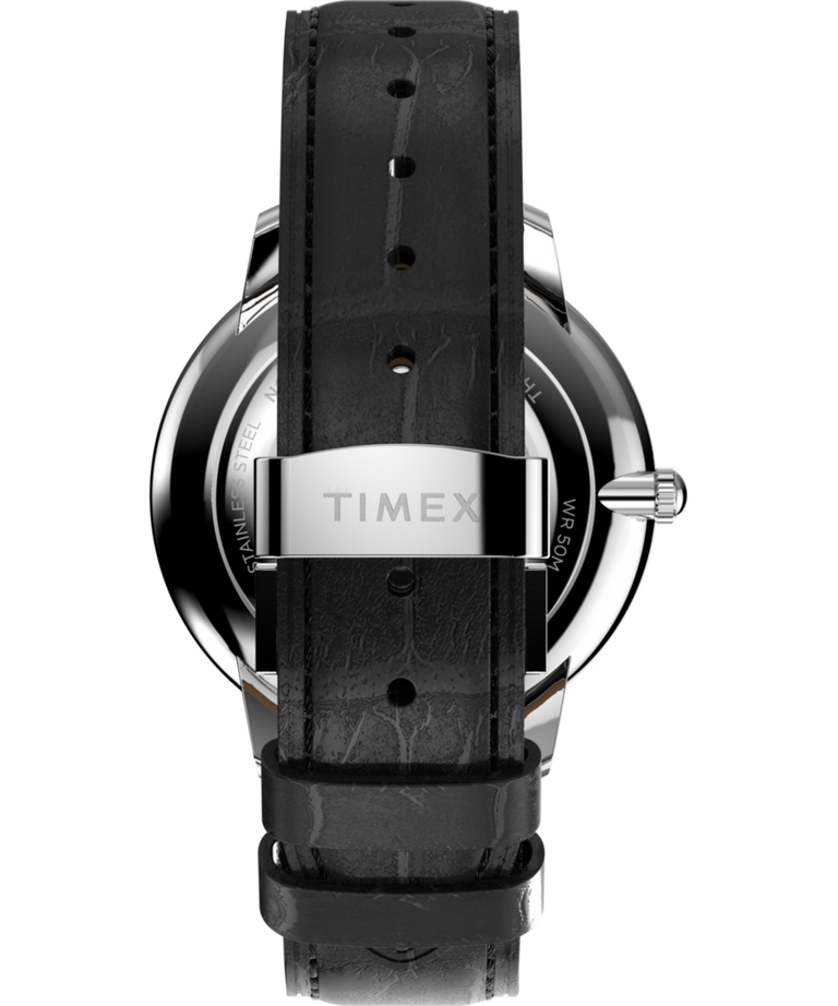 TW2Y23100 Waterbury Metropolitan Sub-Second 39mm Leather Strap Watch  Strap Image