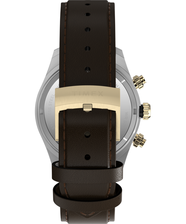 TW2Y24100 Waterbury Heritage Chronograph 39mm Leather Strap Watch  Strap Image