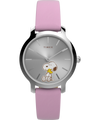 TW2Y26000 Peanuts® x Timex Transcend Snoopy Hug 31mm Leather Strap Watch Primary Image