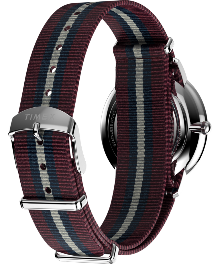 TW2Y27600 Waterbury Metropolitan Sub-Second 39mm Fabric Strap Watch Caseback with Attachment Image