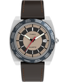 TW2Y31300 Q Timex® 1972 World Time 39mm Leather Strap Watch Primary Image