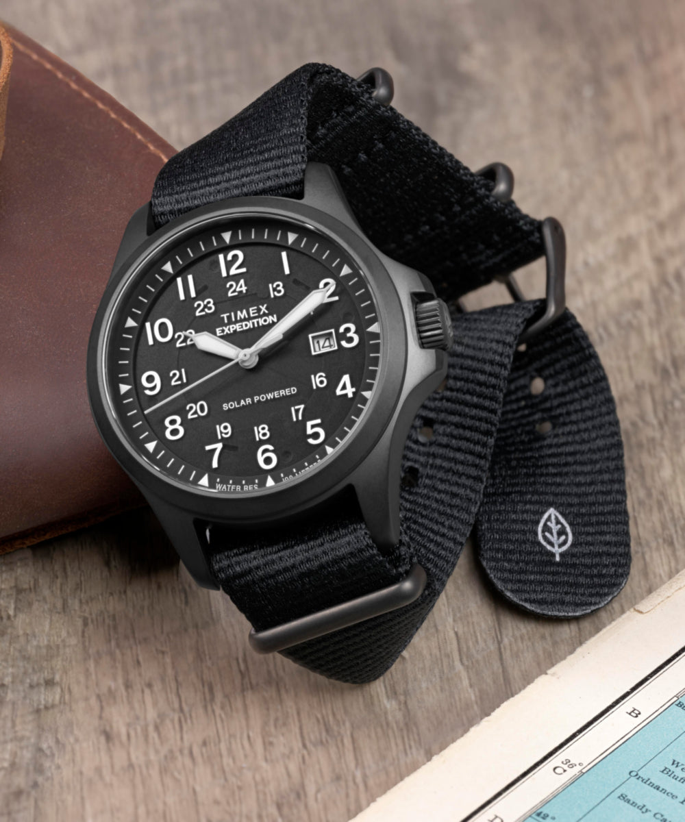 TT-FE⊃ Expedition® Field Post Solar 41mm Eco-Conscious Fabric Strap Watch