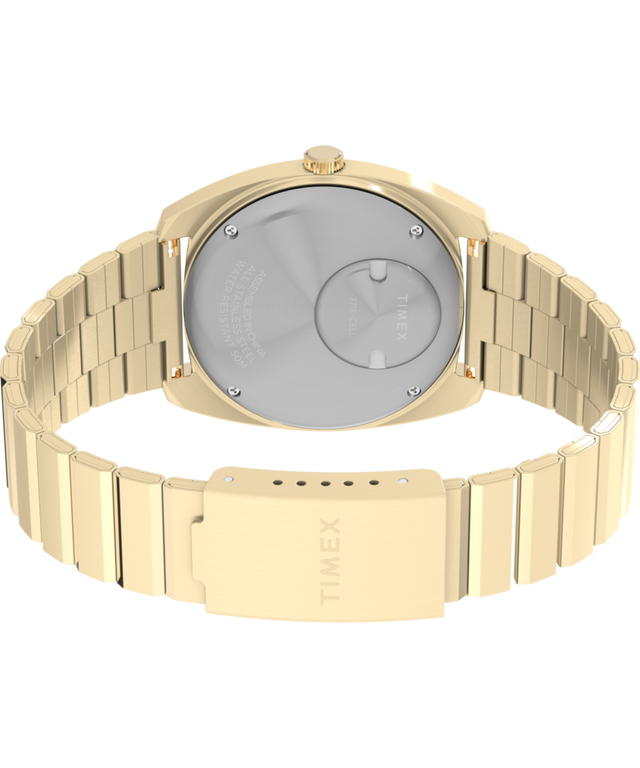 TW2Y34400 Q Timex® 1975 Enigma 37mm Stainless Steel Bracelet Watch Caseback with Attachment Image