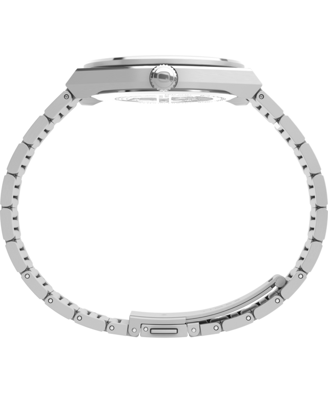TW2Y35200 Q Timex® Continental Day and Date 39mm Stainless Steel Bracelet Watch Profile Image