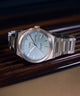 TW2Y35200 Q Timex® Continental Day and Date 39mm Stainless Steel Bracelet Watch Campaign Key Silhouettes (Beauty shots) Image
