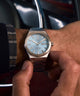 TW2Y35200 Q Timex® Continental Day and Date 39mm Stainless Steel Bracelet Watch Primary Wrist Image