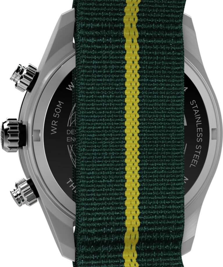 TW2Y35600 Waterbury Heritage Chronograph 39mm Fabric Strap Watch Caseback Image