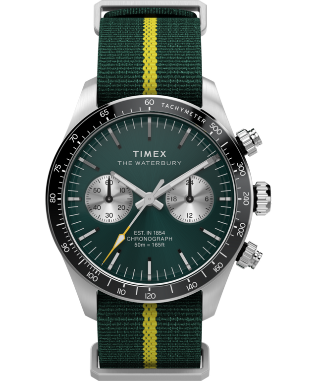 TW2Y35600 Waterbury Heritage Chronograph 39mm Fabric Strap Watch Primary Image