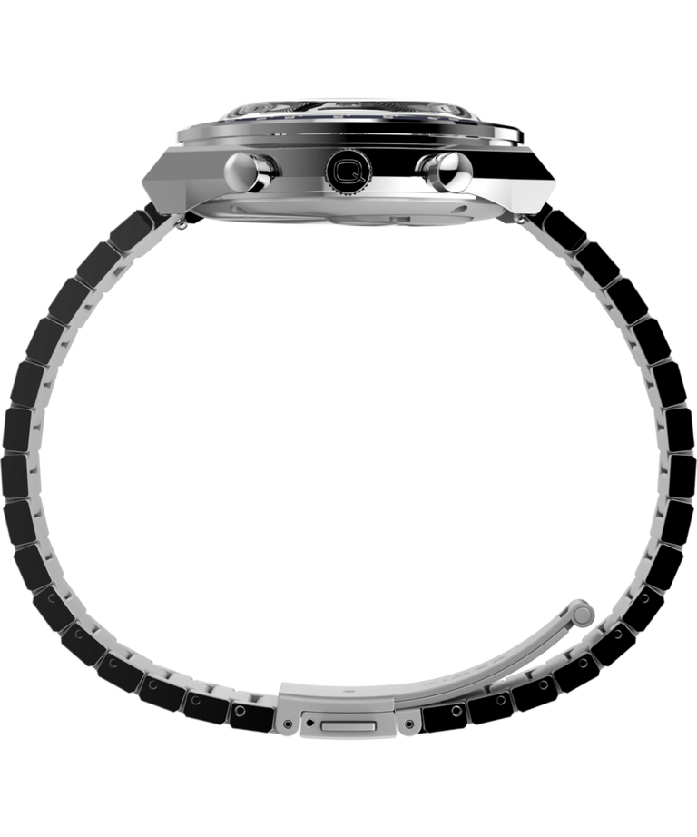 TW2Y36200 Q Timex® Chronograph 40mm Stainless Steel Bracelet Watch Profile Image