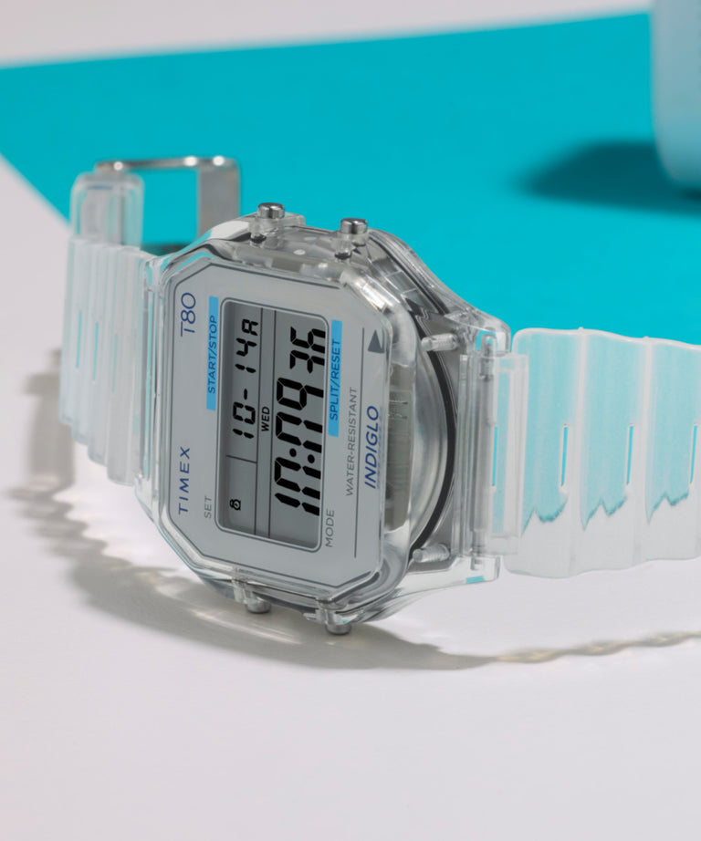 TW2Y36400 Timex T80 34mm Resin Strap Watch Campaign Key Silhouettes (Beauty shots) Image