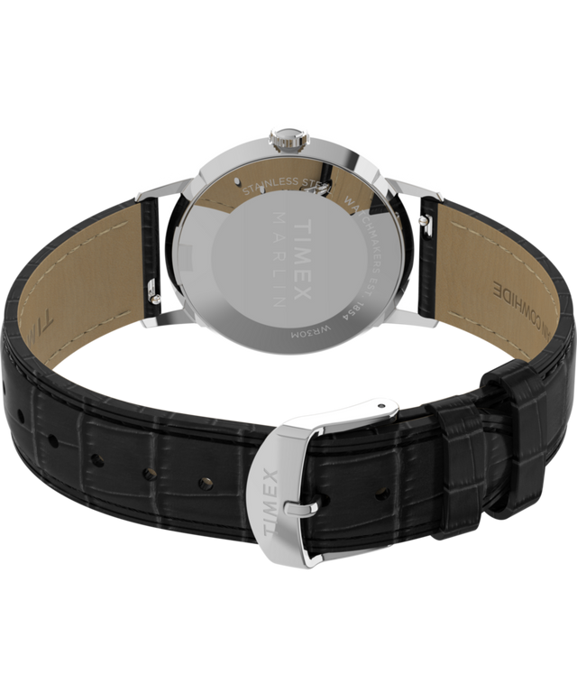 TW2Y37600 Marlin® Quartz 34mm Leather Strap Watch Caseback with Attachment Image