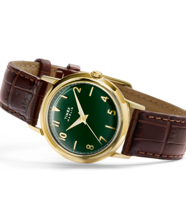 TW2Y37800 Marlin® Quartz 34mm Leather Strap Watch Campaign Key Silhouettes (Beauty shots) Image