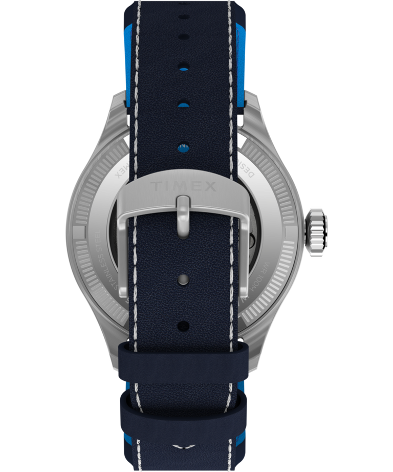 TW2Y38800 Pan Am® x Timex Waterbury Automatic Ace 41mm Leather Strap Watch Strap Image