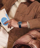 TW2Y38800 Timex x Pan Am® Waterbury Automatic Ace 41mm Leather Strap Watch Alt Wrist Shot 1 Image