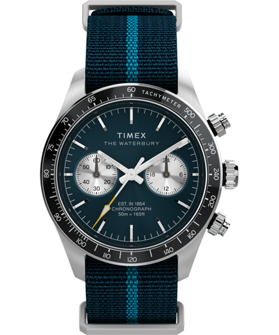 TW2Y39000 Waterbury Heritage Chronograph 39mm Fabric Strap Watch Primary Image