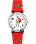 TW2Y39500 Timex x Peanuts® Weekender Snoopy Santa Hat 31mm Fabric Strap Watch Primary Image