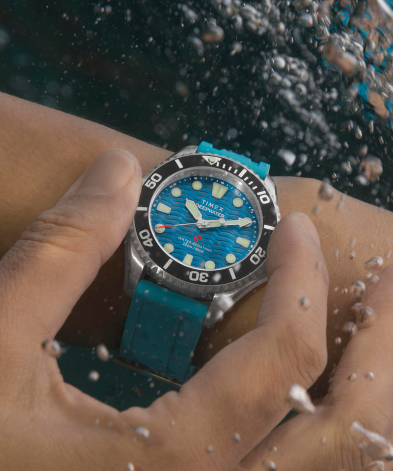 TW2Y40400 Deepwater Meridian 200 38mm HNBR Rubber Strap Watch Alt Lifestyle Image 6