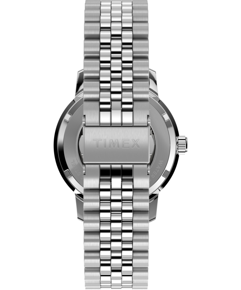 TW2Y45000 Timex x Peanuts® Marlin® Automatic 75th Anniversary 40mm Stainless Steel Bracelet Watch Strap Image