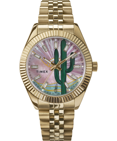 TW2Y45100 Timex x Jacquie Aiche 36mm Stainless Steel Bracelet Watch Primary Image