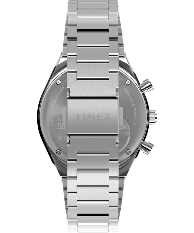 TW2Y45300 Peanuts® x Q Timex Chronograph 40mm Stainless Steel Bracelet Watch  Strap Image