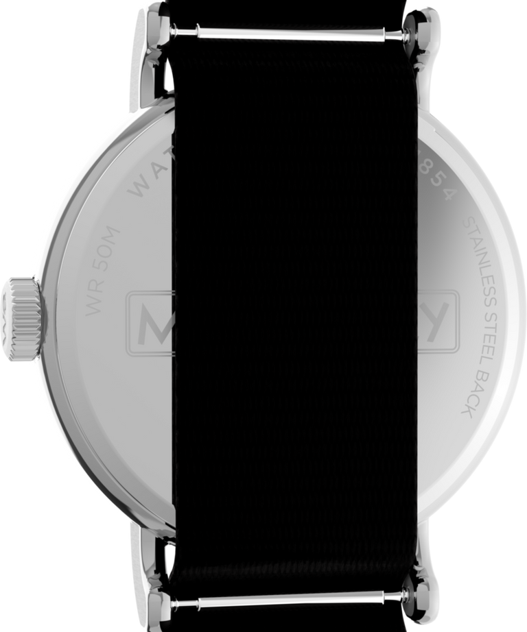 TW2Y47000 Monopoly x Timex Weekender 37mm Fabric Strap Watch Caseback Image