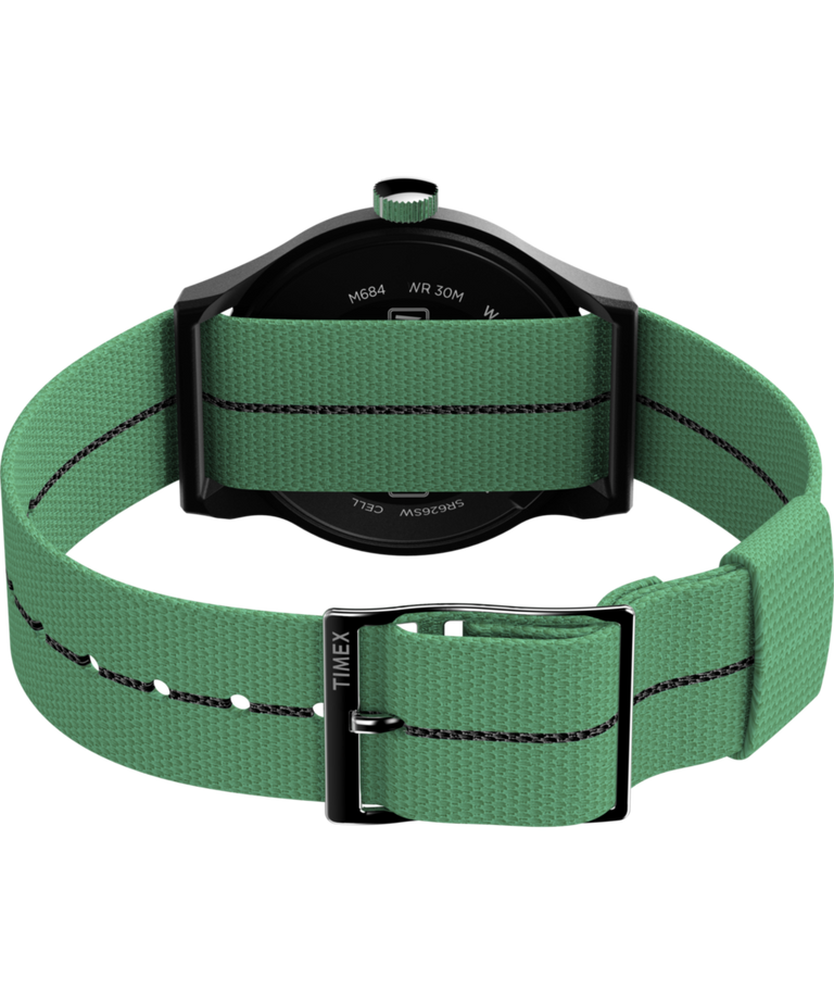 TW2Y47100 Monopoly x Timex MK1 36mm Fabric Strap Watch Caseback with Attachment Image