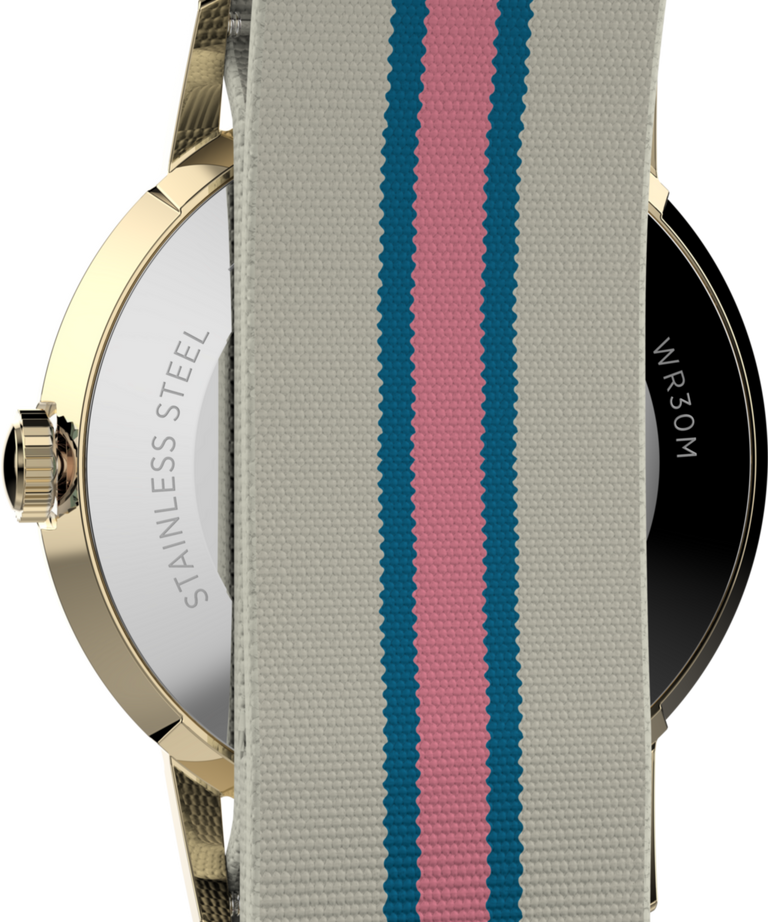 TW2Y49800 Marlin® 34mm Fabric Strap Watch  Caseback Image