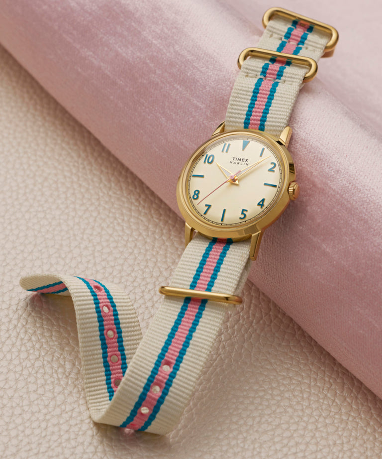 TW2Y49800 Marlin® 34mm Fabric Strap Watch  Campaign Key Silhouettes (Beauty shots) Image