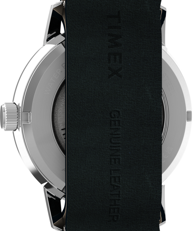 TW2Y50500 Peanuts® x Timex Marlin® Automatic Pickleball 40mm Leather Strap Watch Caseback Image