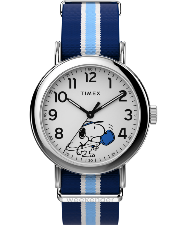 TW2Y50600 Peanuts® x Timex Weekender Pickleball 37mm Fabric Strap Watch Primary Image