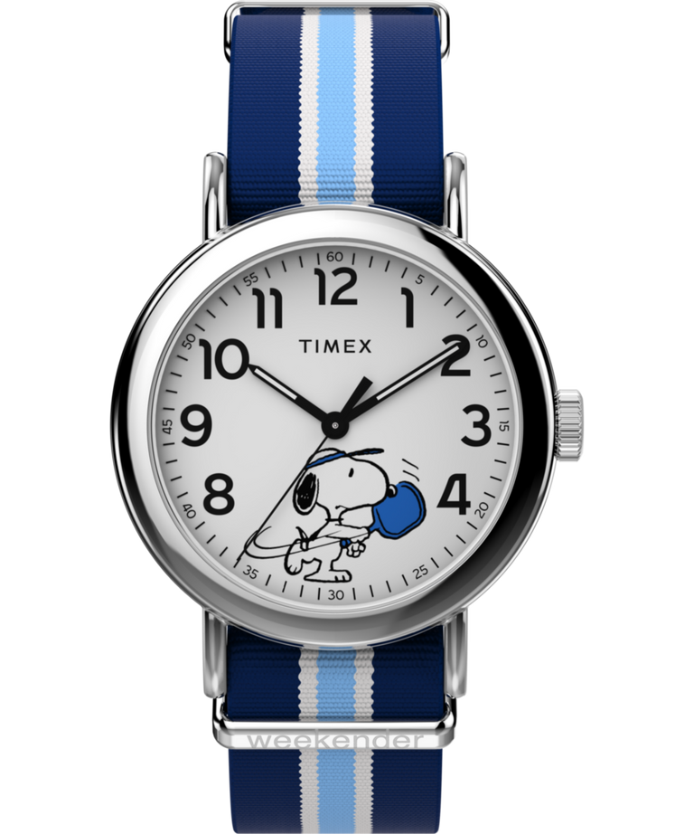 TW2Y50600 Peanuts® x Timex Weekender Pickleball 37mm Fabric Strap Watch Primary Image
