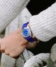 TW2Y52200 Worn & Wound x Timex Whirlpool 37mm Fabric Strap Watch Alt Wrist Shot 1 Image