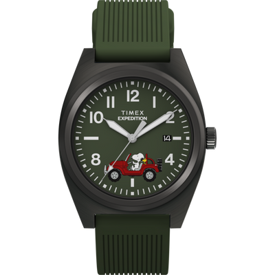 TW2Y52500 Peanuts® x Timex Expedition Snoopy Road Trip 39mm Silicone Strap Watch
 Primary Image