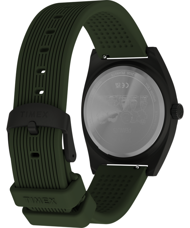 TW2Y52500 Peanuts® x Timex Expedition Snoopy Road Trip 39mm Silicone Strap Watch
 Caseback with Attachment Image