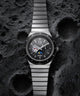 TW2Y56700 Q Timex NASA 40mm Stainless Steel Bracelet Watch Campaign Key Silhouettes (Beauty shots) Image