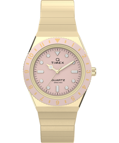 TW2Y57400 Q Timex® Mini 30mm Stainless Steel Expansion Band Watch  Primary Image