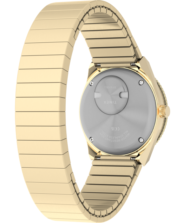 TW2Y57400 Q Timex® Mini 30mm Stainless Steel Expansion Band Watch  Caseback with Attachment Image