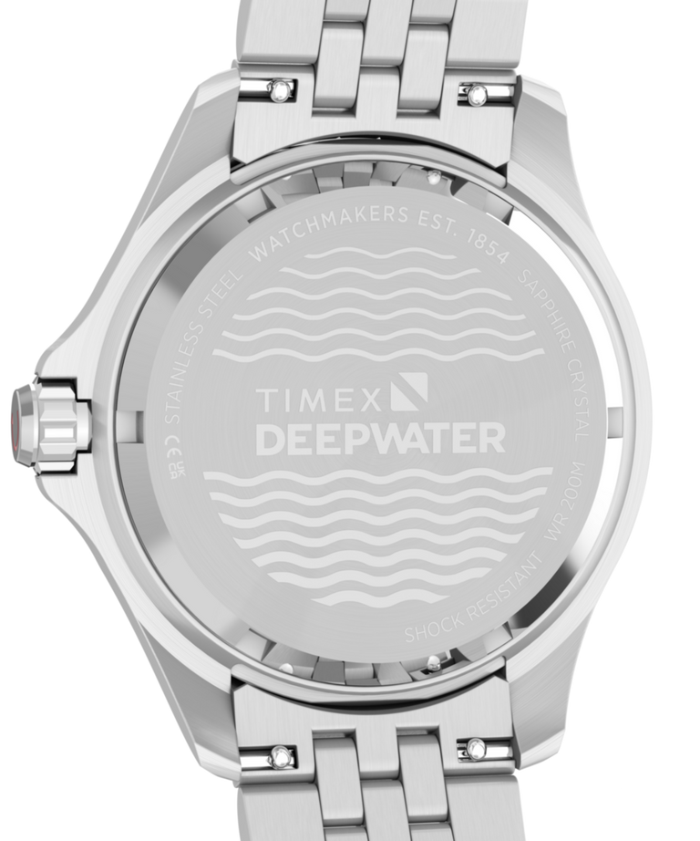 TW2Y63900 Deepwater Meridian 200 Automatic GMT 42mm Stainless Steel Bracelet Watch Caseback Image