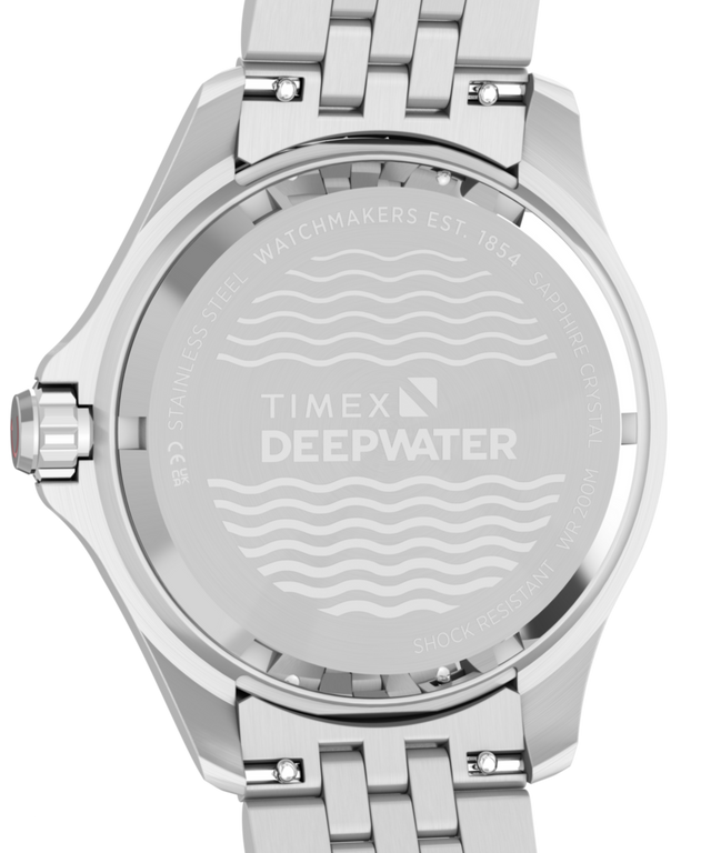 TW2Y64000 Deepwater Meridian 200 Automatic GMT 42mm Stainless Steel Bracelet Watch Caseback Image