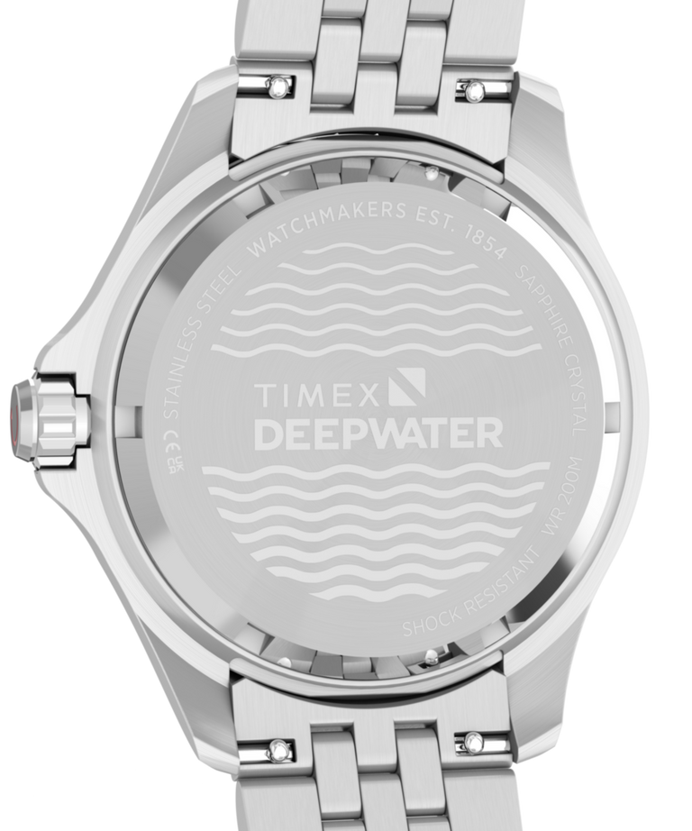 TW2Y64000 Deepwater Meridian 200 Automatic GMT 42mm Stainless Steel Bracelet Watch Caseback Image