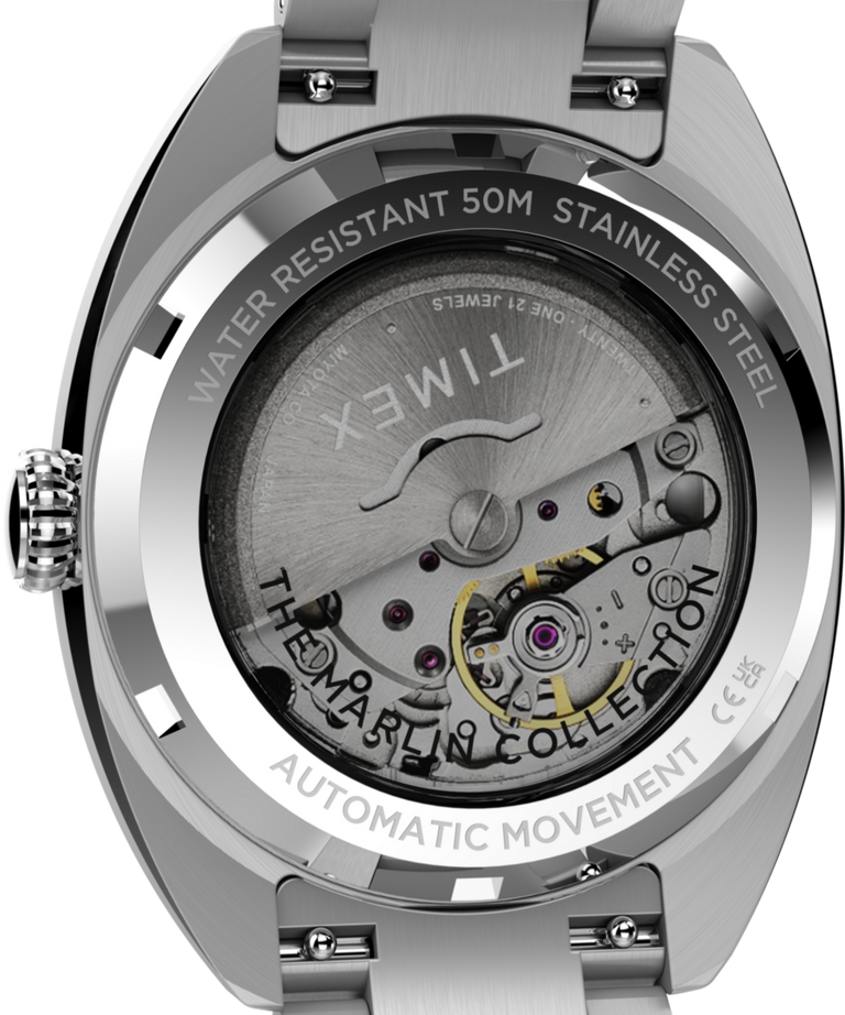 TW2Y65000 Marlin® Draper Automatic 37mm Stainless Steel Bracelet Watch Caseback Image