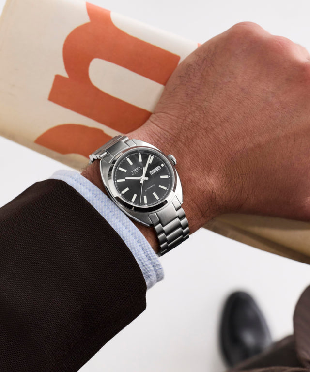 TW2Y65000 Marlin® Draper Automatic 37mm Stainless Steel Bracelet Watch Alt Wrist Shot 1 Image