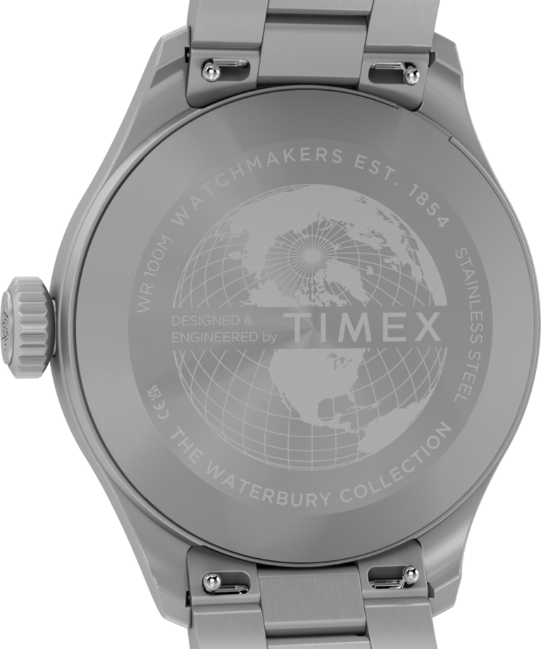 TW2Y70300 Waterbury Ace 41mm Stainless Steel Bracelet Watch  Caseback Image