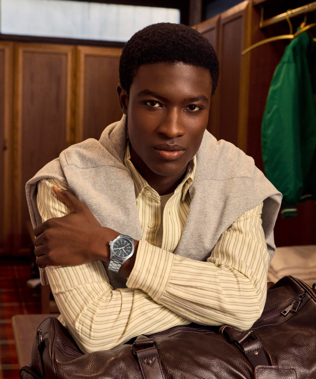 TW2Y70300 Waterbury Ace 41mm Stainless Steel Bracelet Watch  Alt Lifestyle Image 2