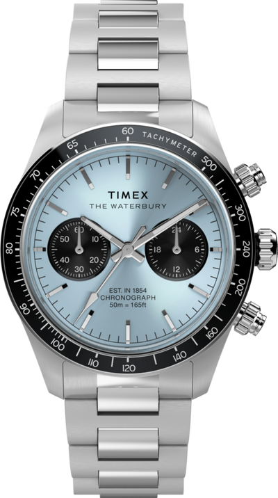 TW2Y70500 Waterbury Heritage Chronograph 39mm Stainless Steel Bracelet Watch Primary Image