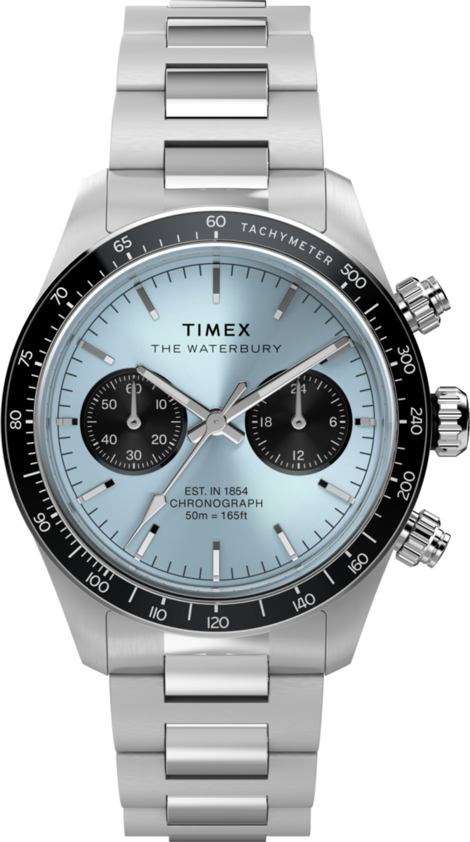 TW2Y70500 Waterbury Heritage Chronograph 39mm Stainless Steel Bracelet Watch Primary Image