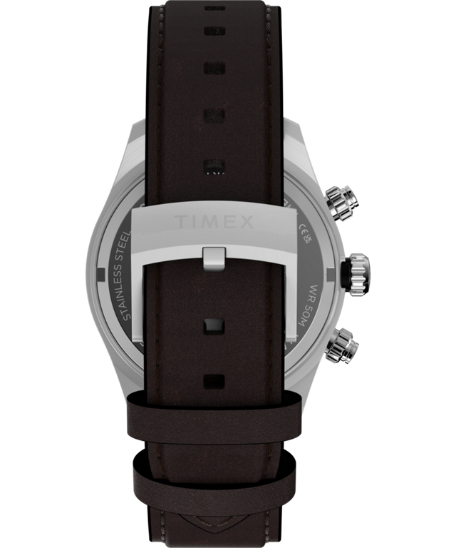 TW2Y70600 Waterbury Heritage Chronograph 39mm Leather Strap Watch  Strap Image