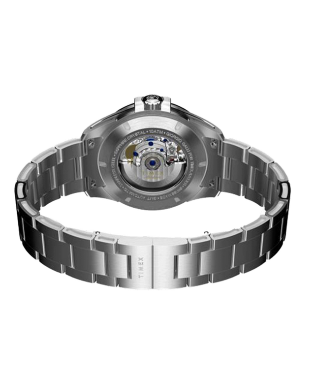 TW2Y72300 Timex Atelier GMT24 M1a 40mm Swiss Made Automatic Stainless Steel Bracelet Caseback with Attachment Image