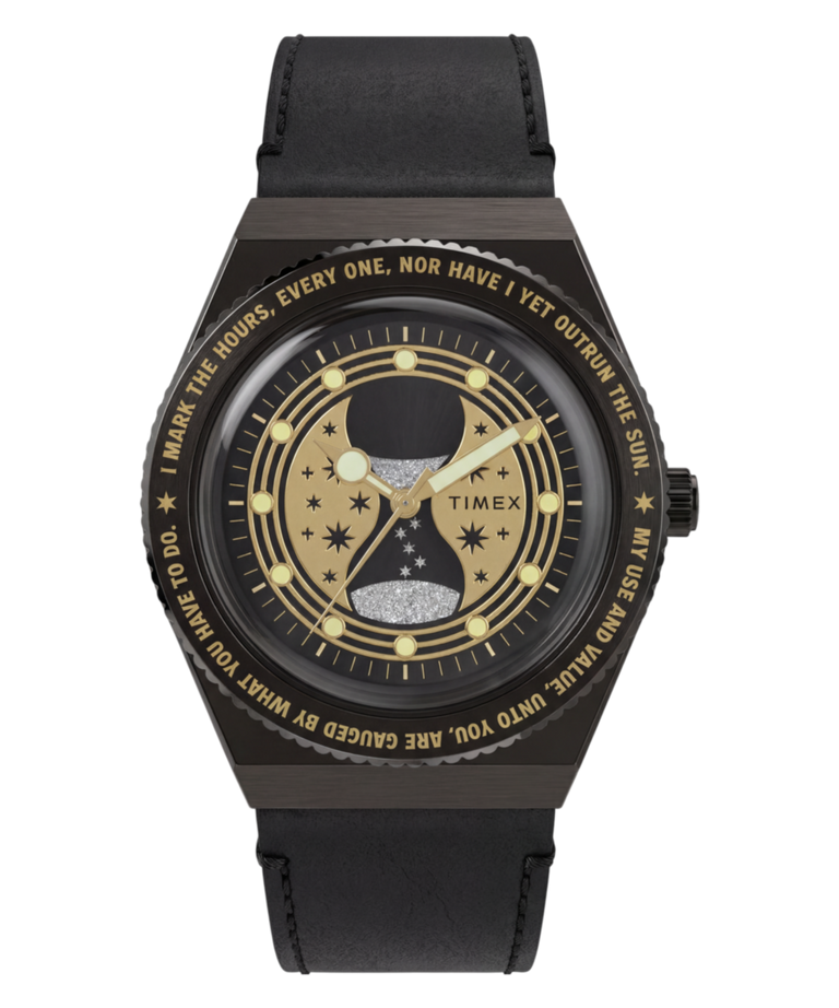 TW2Y76000 Harry Potter x Q Timex Time Turner 36mm Leather Strap Watch Primary Image